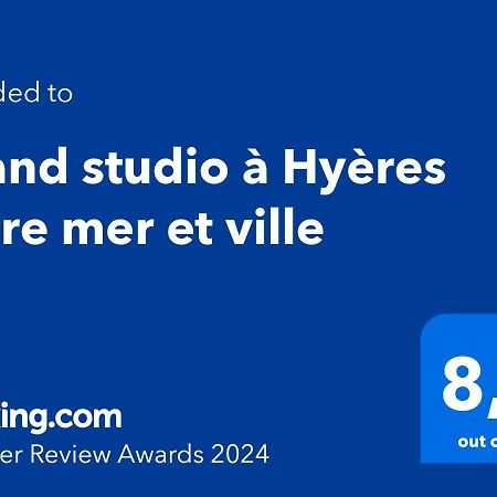 Grand studio à Hyères entre mer et ville Esterno foto